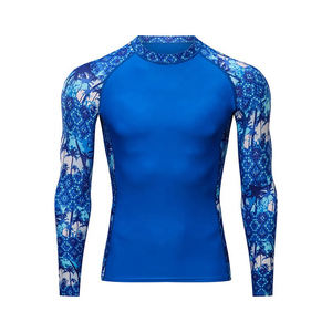 2023 El mejor diseño personalizado Sublimación Impreso Color sólido Hombres MMA Rash Guard a la venta ahora - Product Image 1