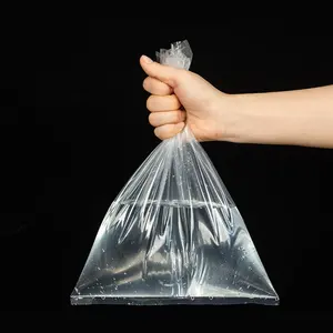 HDPE塑料散装独特可重复使用透明塑料t恤包带手柄背心购物袋
