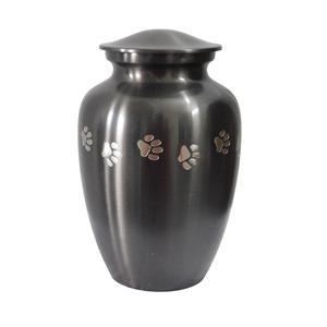 โกศใส่เถ้ากระดูกของสัตว์เลี้ยงสีดำทำจากอะลูมิเนียมโกศใส่ศพพร้อมผงเคลือบสีดำ - Product Image 5