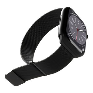 สายนาฬิกา Apple Watch สีดำแบบ Milanese โดย Pumila - Product Image 4