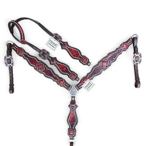 Fabricante y Exportador de Equipos Ecuestres Occidentales, Juego de Cabezada y Pechera para Caballo de Cuero Vacuno Argentino de Primera Calidad - Product Image 1