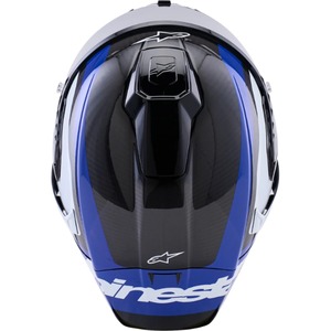 หมวกกันน็อค Alpinestars Supretech R10 Arius สีน้ำเงินคาร์บอนเงาและสีขาว คุณภาพดี มีทุกขนาด รับประกัน 2 ปี - Product Image 4