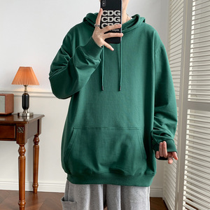 Couleur unie printemps et automne sweats à capuche amples pour hommes veste à la mode avec option de personnalisation expédition DDP - Product Image 5