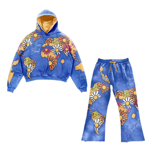 100% coton 2025 unisexe Logo personnalisé survêtement léger hiver Streetwear ensembles coupe-vent grande taille caractéristiques durables adultes - Product Image 1
