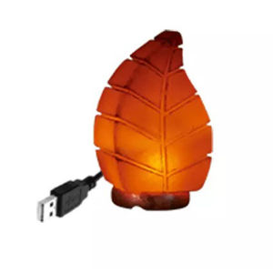 2025 nouveauté qualité supérieure rose sel de l'himalaya lampe Rechargeable feuille forme lampe de Table électrique meilleur contemporain - Product Image 4