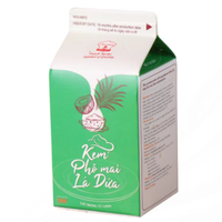 Crème de garniture non laitière de haute qualité en gros OEM HALAL Noix de coco Pandan Fromage Dessert Crémier pour café et thé au lait 500G alimentaire