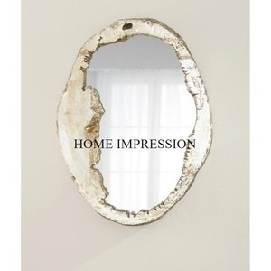 Nueva tendencia patrón llegada Material de calidad Superior hecho forma ovalada hogar y oficina espacio pared decorativo diseño único espejo - Product Image 4