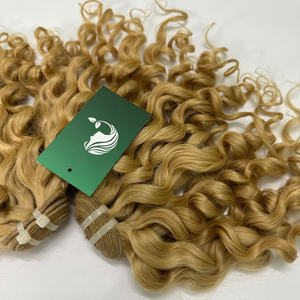 ผมมนุษย์แท้สีธรรมชาติดัดโค้งงอเป็นลอนสำหรับต่อผมชาวอินเดีย - Product Image 4