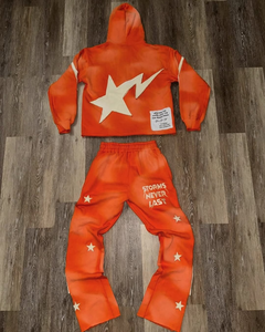 ชุดสูทเปลวไฟอินเทรนด์สำหรับผู้ใหญ่ผ้าฝ้าย500 GSM 100% แห้งเร็วเฮฟวีเวตระบายอากาศได้ดี - Product Image 2