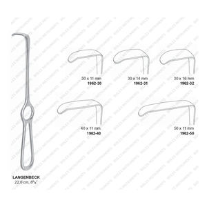 Retractores Kocher Langenbeck Productos de alta calidad con su logotipo personalizado a precio de fábrica Diseño OEM - Product Image 3