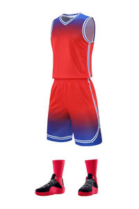 Ensemble d'uniformes d'entraînement de basketball, maillot respirant à séchage rapide, shorts, vente en gros - Product Image 4