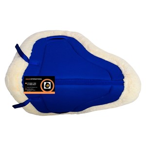 Almohadilla de malla transpirable premium con relleno de espuma, forro de piel gruesa y antideslizante para equitación y salto. - Product Image 4