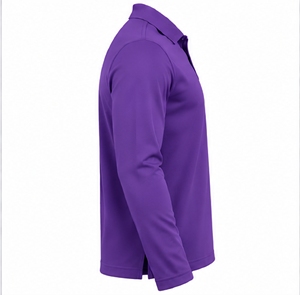 Camisa Polo de Manga Larga para Hombre, Marca Index Apparel, Color Morado, Cuello con Botones, Estilo Casual - Product Image 4