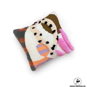 ปลอกหมอนอิงขนสัตว์ทอมือรูปทรงเรขาคณิตของตกแต่งเป็นกระจุกหรูหราเบาะห้องนั่งเล่นกลางแจ้งนุ่มทันสมัยโดย ithl - Product Image 6