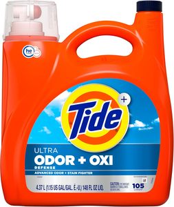 Detergente Líquido Concentrado para Ropa Ultra Odor Defense Plus Oxi, Sin Enjuague, 148 oz líquidas, 105 Lavados, Protección Avanzada Contra Olores - Product Image 4