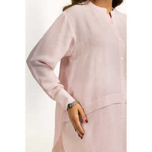 ชุดลำลองสำหรับผู้หญิง รุ่น IPST-55160 ชุดเซ็ตสองชิ้นเข้าชุดสำหรับฤดูใบไม้ผลิ/ฤดูร้อน ย้อมเส้นด้าย ไซส์ XS และ XXS เสื้อครอป - Product Image 1