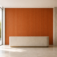Panneau acoustique en fibre de polyester 2400x1200mm Kuswave |   Panneau acoustique intégré en feutre acoustique thermoformé PET pressé en 3D