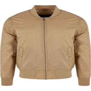 Veste personnalisée en satin pour hommes, blouson court en tissu de nylon épais, blouson aviateur en satin noir surdimensionné pour l'hiver avec streetwear - Product Image 1