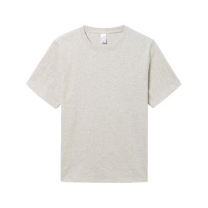 Camiseta de manga corta con estampado de logotipo personalizado grueso de algodón pesado de 270GSM al por mayor, Camiseta de algodón en blanco para hombres y mujeres - Product Image 5