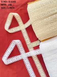 Bordure de petite largeur Guipure broderie Soluble dans l'eau fil laiteux garniture de dentelle garniture de dentelle de Polyester durable coupe de dentelle - Product Image 3