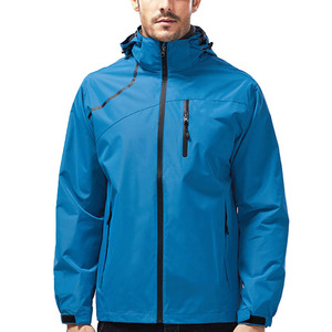 Hommes Femmes 300gsm Sports de plein air Hard Shell Veste imperméable pour la randonnée alpinisme tourisme Fermeture éclair personnalisable - Product Image 1
