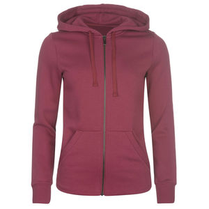 Meilleur prix personnalisé femmes hiver fermeture éclair sweats à capuche avant Logo respirant 100% coton Jogging vêtements de sport pour la course à pied entraînement - Product Image 4