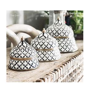 Marmite en cuivre avec poignée en laiton et boutons Casserole de couleur cuivre pour plat de service à bon prix - Product Image 6