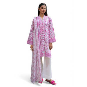 Traje de 3 Piezas para Mujer con Estampado y Cuello Bordado SD-52227 - Product Image 4