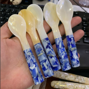 Cuchara de Nácar Personalizada, Hermosa Concha Brillante |   Cuchara Fina para Caviar y Postres - Product Image 6