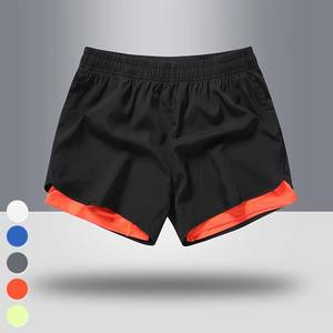 Pantalones Cortos Deportivos Casuales de Algodón 100% con Bolsillos Dobles Forrados Personalizados, Pantalones Cortos Deportivos 2 en 1 para Hombre - Product Image 5