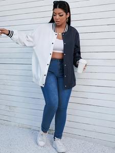 Nouvelle arrivée 2026 Veste universitaire pour femme en cuir d'agneau de qualité supérieure Veste d'hiver de style lettreman Respirante et chaude - Product Image 5