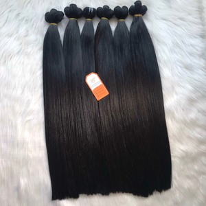 Extensiones de Cabello Virgen Vietnamita Super Double Drawn, Color Negro Natural, Cabello Humano Liso en Trama - Product Image 6