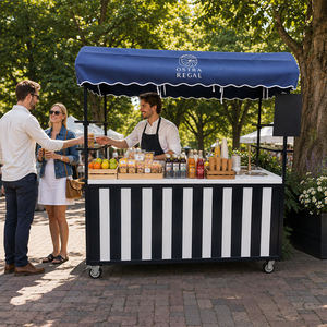 Chariot de nourriture mobile d'extérieur Etodevice, chariot de vente de snacks de rue personnalisé - Product Image 1