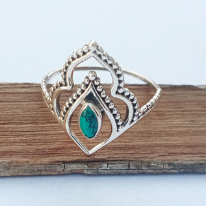 Turquoise Gemstone <b>Ring</b> <b>Women</b> Girls Custom Made 925 Sterling <b>Silver</b> Jewelry Bulk Wholesale Fine <b>Silver</b> <b>Rings</b> Jewelry - Product Image 2