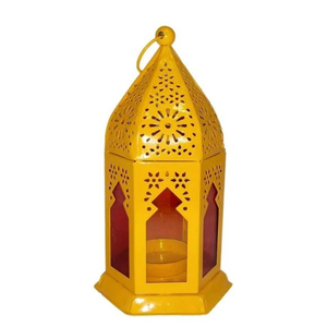 Lanterne suspendue de style marocain de haute qualité en verre métallique pour la décoration de la maison pour la décoration islamique et la célébration du Ramadan - Product Image 4