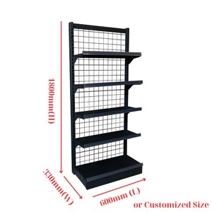 Adong A27 một mặt kệ trưng bày sơn tĩnh điện freestanding kim loại Gondola cho bán lẻ OEM Việt Nam sản xuất siêu thị - Product Image 3