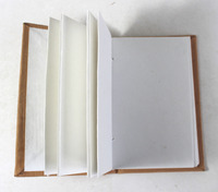 Vente en gros de carnets personnalisés en papier recyclé fait main de couleur kaki, couverture rigide, cadeau