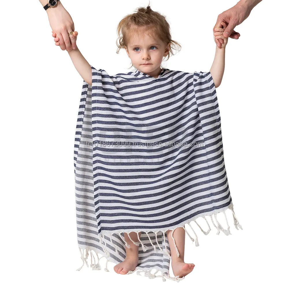 Pestestal Turkse Handdoek Strand Zwembad Poncho Voor Alle Maten Kashikchi Turquoise Poncho 'S Voor Kinderen Turks Gemaakt