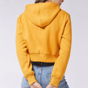 Wholesale Customizable Ladies Gym Hoodie Crop Tops Long Sleeve Fitness Sportswear Women's Plus Size Fashion Breathable Yoga Top - Product Image 3