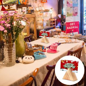 Menú de mesa de madera vintage y tarjetero para uso en bodas y fotos - Product Image 6