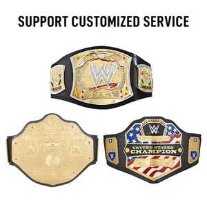 Ceintures de champion construites pour les cérémonies de boxe, avec des plaques polies, des logos détaillés et un matériau de sangle durable - Product Image 6