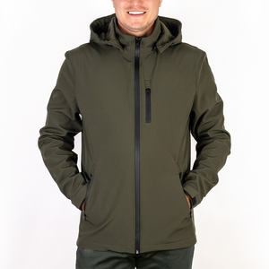 Veste Softshell Homme 4-Way Stretch Imperméable Respirant Randonnée Extérieur Vestes Manteau 92% Polyester 8% Tissu Spandex - Product Image 1