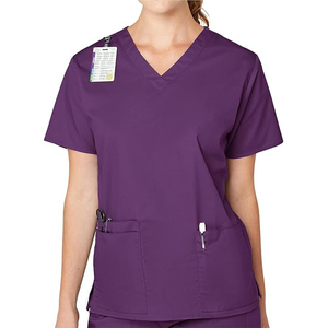 Léger échauffement col en V uniformes naturels vêtements de travail d'infirmière pour femmes vestes de gommage pour l'hôpital meilleure vente - Product Image 5