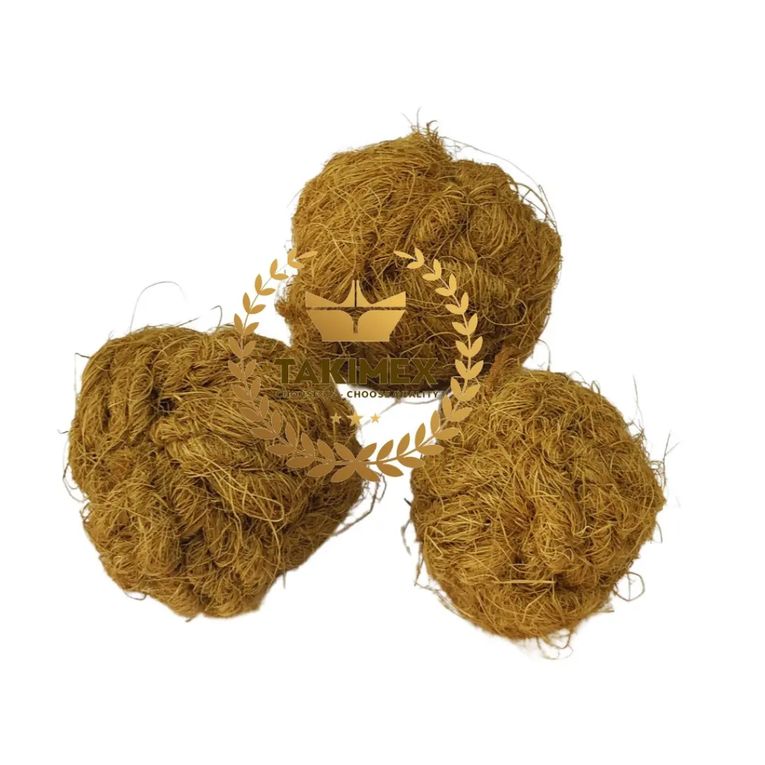 Coco Coir Rope Ball Chew Toy Nature juguete para mascotas para perros-conejos-hámsteres-cobayas-chinchillas-jerbos hechos en Vietnam