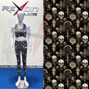 Ensemble de vêtements de sport pour femmes à imprimé personnalisé par sublimation Leggings taille haute sans couture et soutien-gorge de sport pour le yoga et la salle de sport - Product Image 3