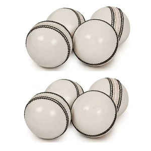 Ballon de cricket en cuir blanc cousu à la main pour usage professionnel, fabrication pakistanaise, exportateur - Product Image 3