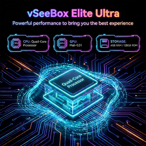 กล่องสมาร์ททีวี US VseeBox Elite Ultra 4GB 128GB Allwinner H618 Android 12 เครื่องเล่นมีเดีย สตรีมมิ่ง BT5.0 5G WiFi6 กล่องรับสัญญาณสมาร์ททีวี - Product Image 2