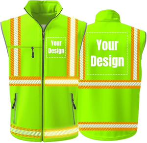 Vêtements de sécurité réfléchissants Haute visibilité Veste de sécurité ignifuge en polyester Vêtements de travail Uniformes Unisexe Sans manches Respirant - Product Image 1