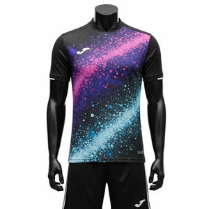 Camisetas de Fútbol de Secado Rápido con Cuello Alto y Estampado Digital para Adultos, Ropa Deportiva Transpirable de Poliéster y Elastano para Entrenamiento - Product Image 2
