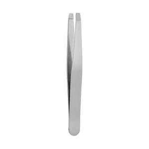 Pince à épiler de haute qualité à pointe inclinée pour sourcils et cils, logo personnalisé TWEEZER WORLD, applicateur en métal, vente en gros - Product Image 4